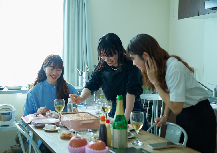 たこやきを作る様子